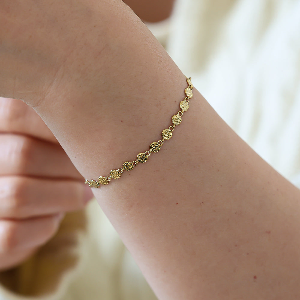 BOJANO Armband Scheibe Gold