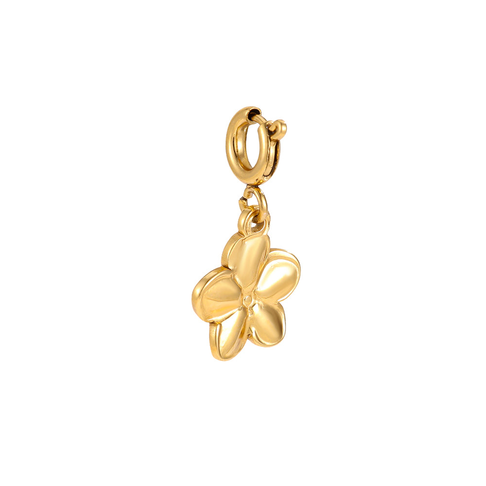 ANDALO Modular Charm - Edelstahl Anhänger 2cm kleine Blume mit Federverschluss