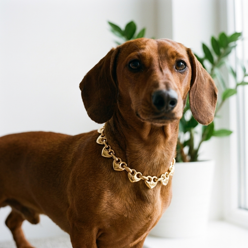 Dackel traegt ORISTANO – mavabo-jewels