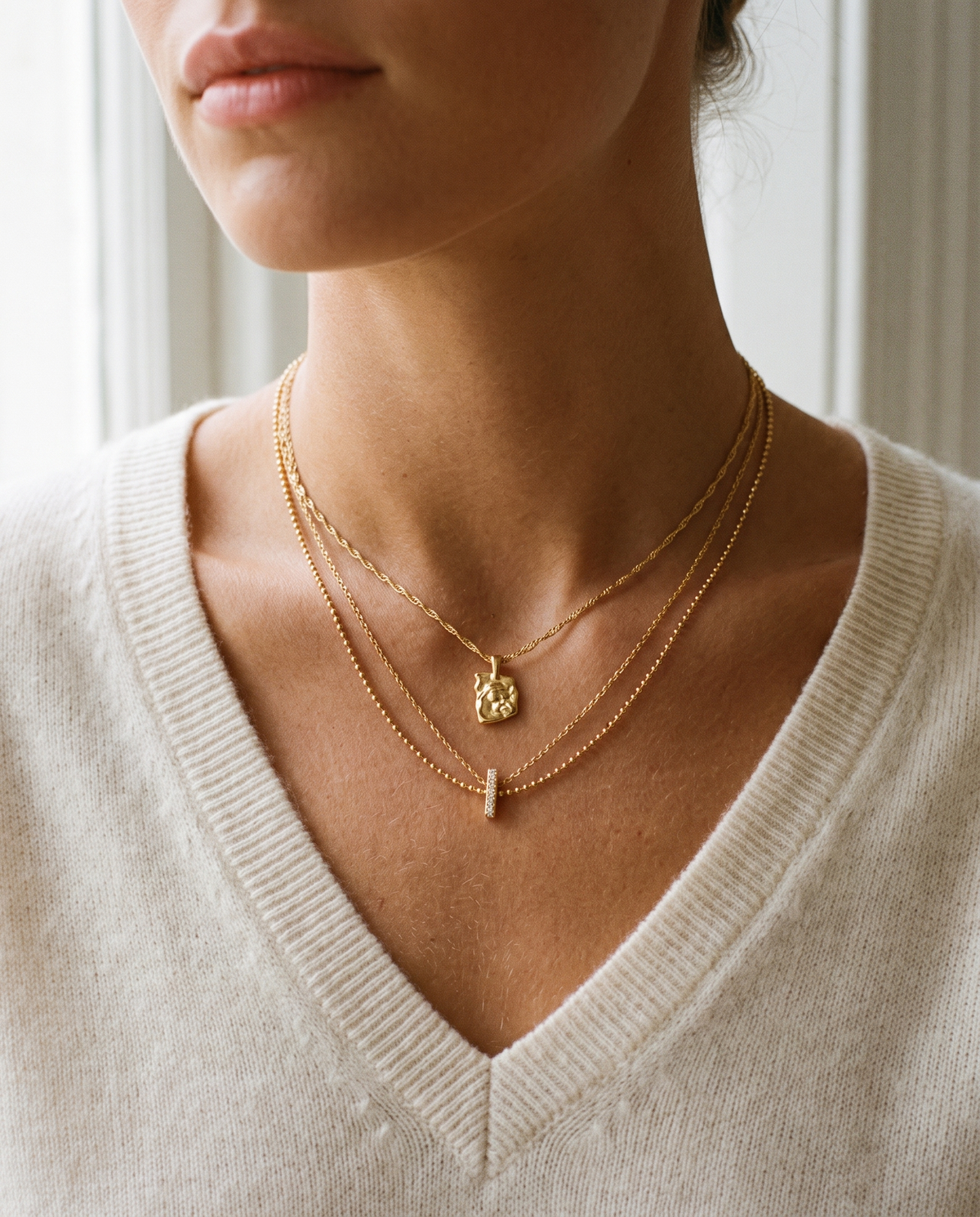 Set Layering getragen